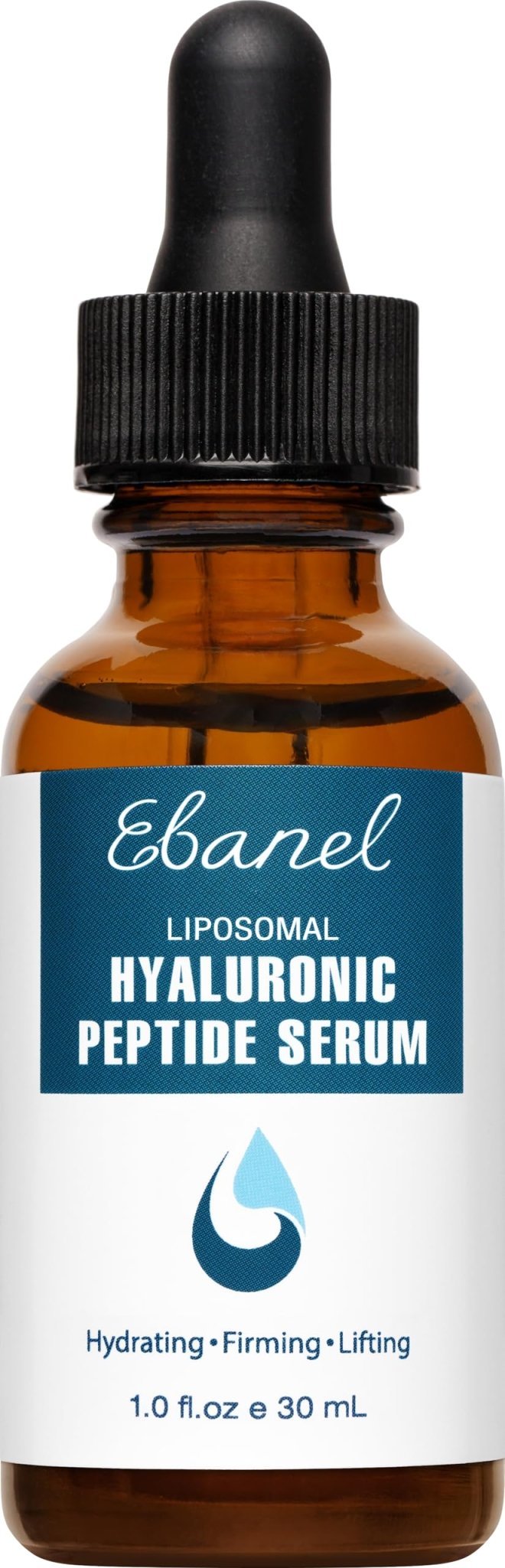 Ebanel Hyaluronic Acid Serum for Face with Peptides & Niacinamide, Hydrating Face Serum for Women, Age-Defying Formula Infused with Vitamins B, C & E to Plump, Firm & Smooth Skin - Maple Wellness Supplements