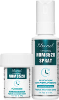 Ebanel Set of 5% Lidocaine Numbing Cream and 5% Lidocaine Spray Pain Relief Numbing Spray for Skin, Maximum Strength Topical Anesthetic to Numb Pain Burn Itch for Local and Anorectal Uses - Maple Wellness Supplements
