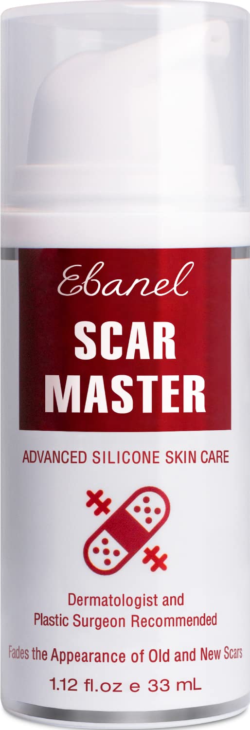 Ebanel Silicone Scar Gel with Allantoin, Emu Oil, Vitamin E and Onion Extract, For Old & New Scars from Surgeries, C-Section, Injuries, Burns & More - Maple Wellness Supplements