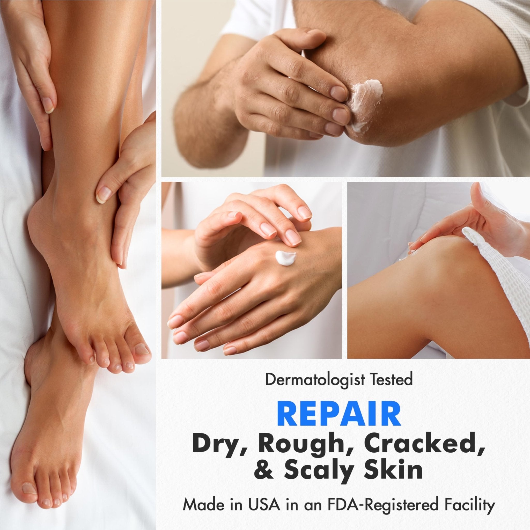 Ebanel Urea Cream 40% plus Salicylic Acid 2%, Foot Cream for Dry Cracked Heels Feet Knees Elbows Hands, Foot Dead Skin Cuticle Callus Remover Toenail Softener, Keratolytic Skin Barrier Repair, 2-Pack - Maple Wellness Supplements
