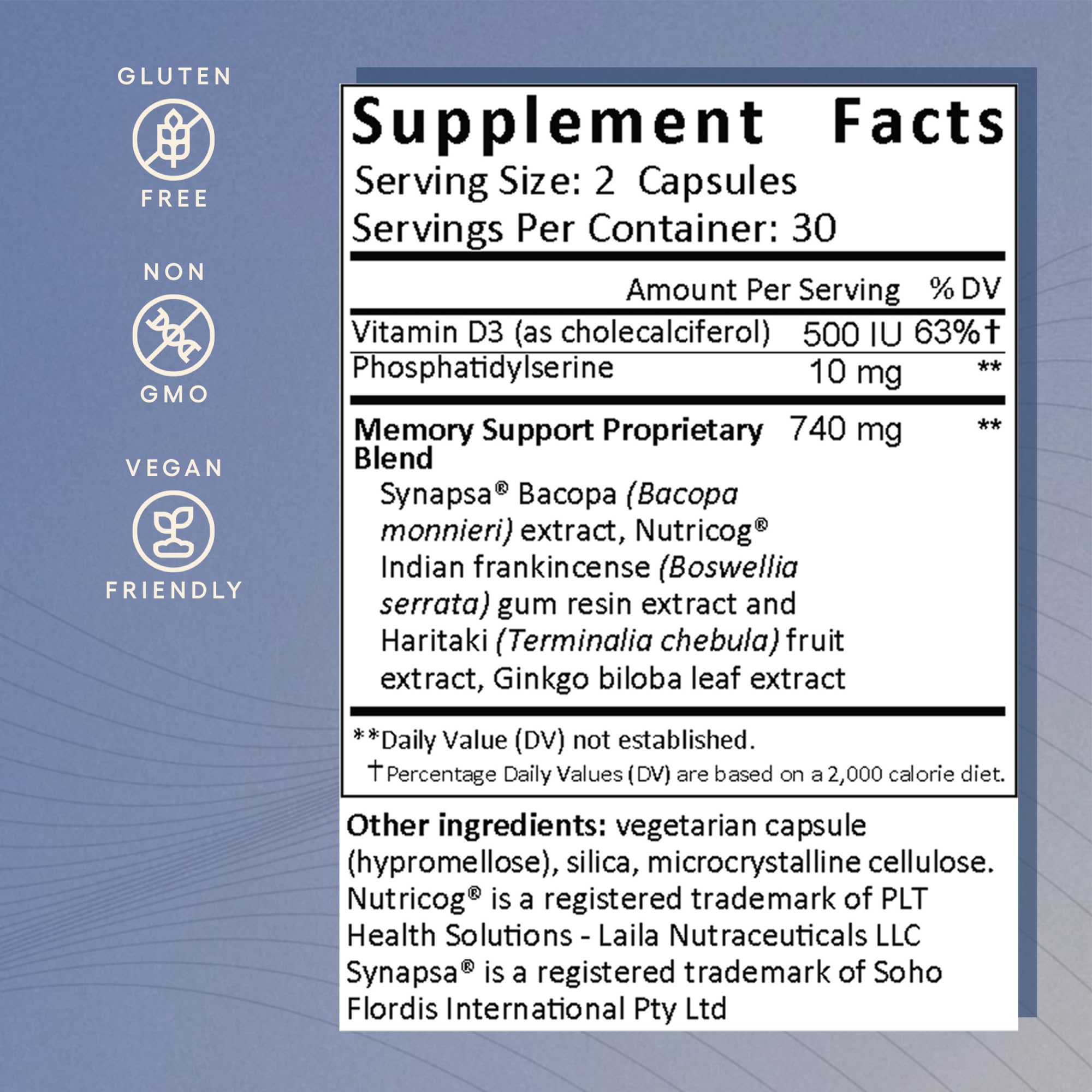 EcoNugenics Memory Boost Supplement – Clinically Studied Ingredients to Support Brain Focus & Health – Nootropic Formula with Bacopa Monnieri, Boswellia Serrata - TrustMedUSA