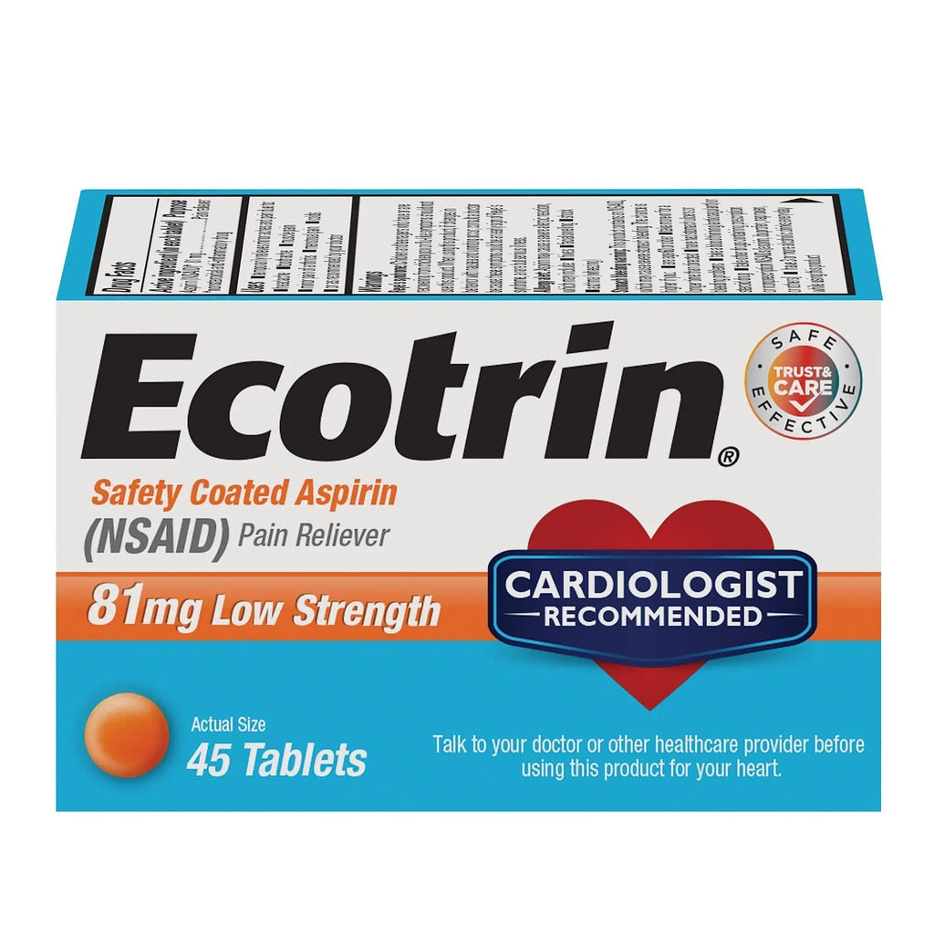 ECOTRIN ADULT LOW DOSE 81MG (45 tablets) - TrustMedUSA