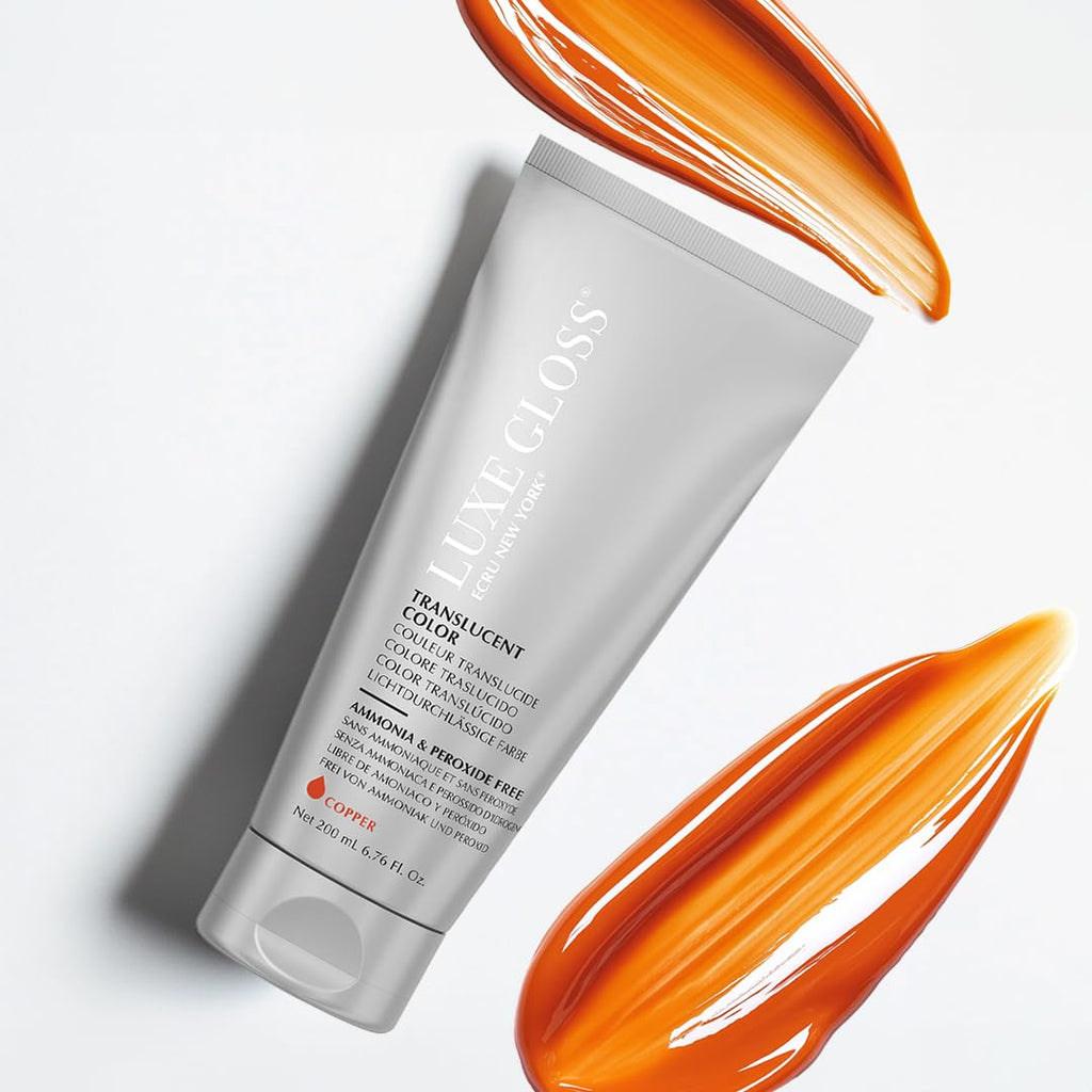ECRU New York LUXE GLOSS Hair Gloss for Enhanced Color and Glass-Like Shine, Copper - TrustMedUSA