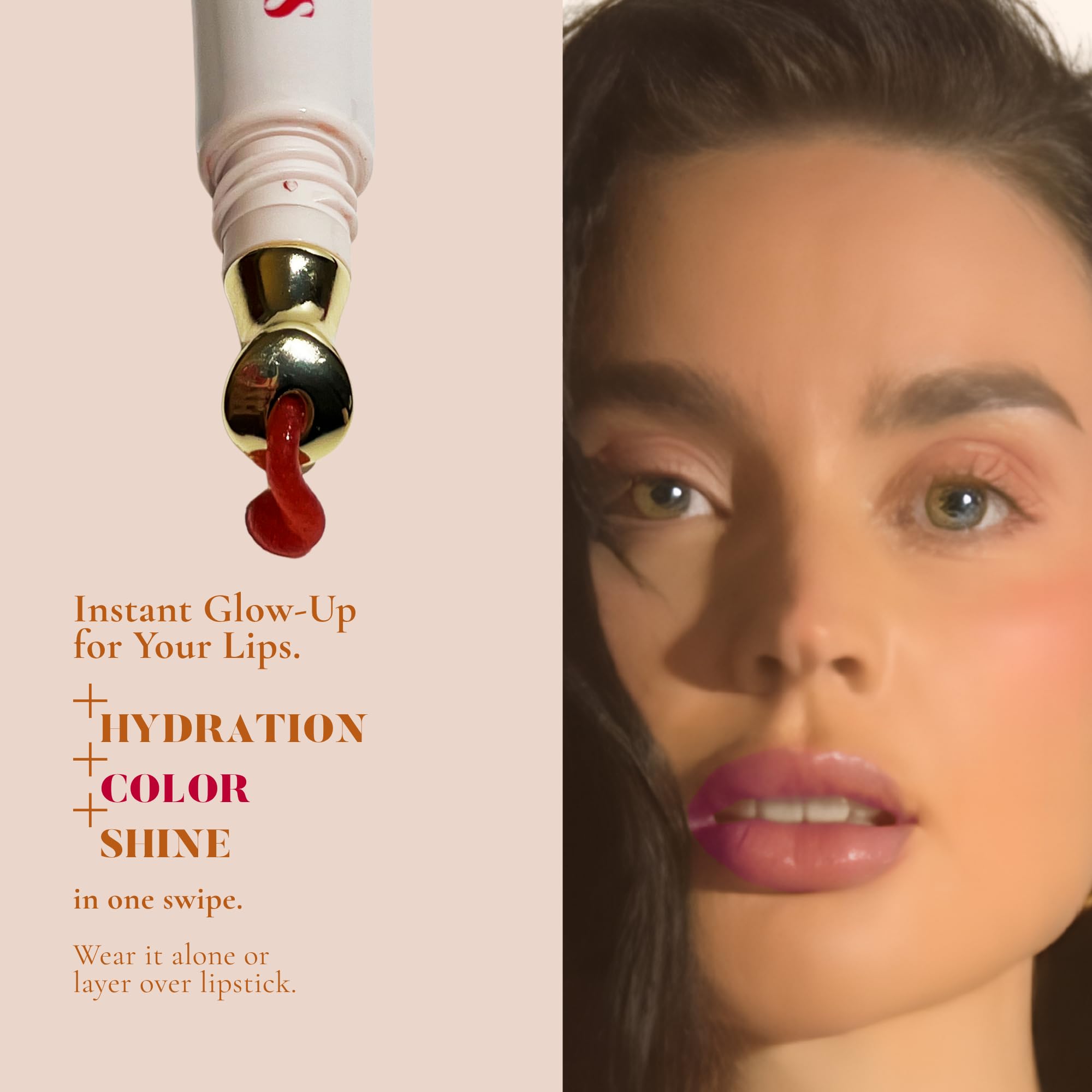 edandi ed&i OMG Cute Lips – Lip Gloss for Women with Shea Butter for Hydration, Light Shimmer, Lip Tinted High Shine Finish, Long Lasting Lip Gloss in Red Vanilla Frosting, Lightweight & Non-sticky - TrustMedUSA