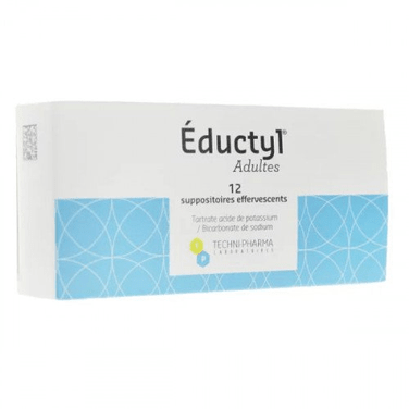 Eductyl Adult Effervescent Suppositories (Laxative) – Pack of 12 - TrustMedUSA