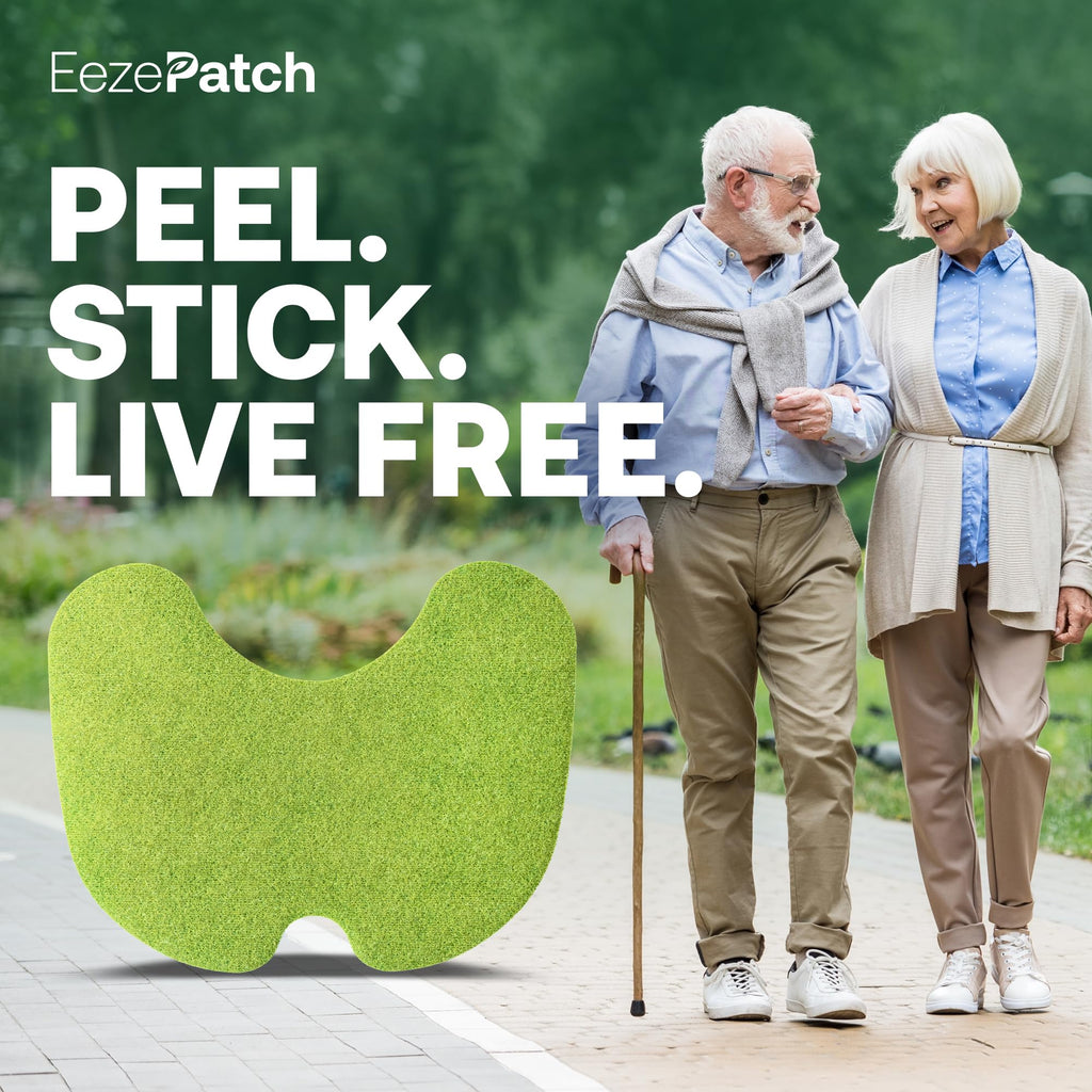 EezePatch® Herbal Knee Relief Patches (10 Count) – Natural Joint Support for Knee Discomfort, Mobility & Flexibility – Herbal Extracts for Soothing Relief – Easy-to-Apply Patches - Maple Wellness Supplements