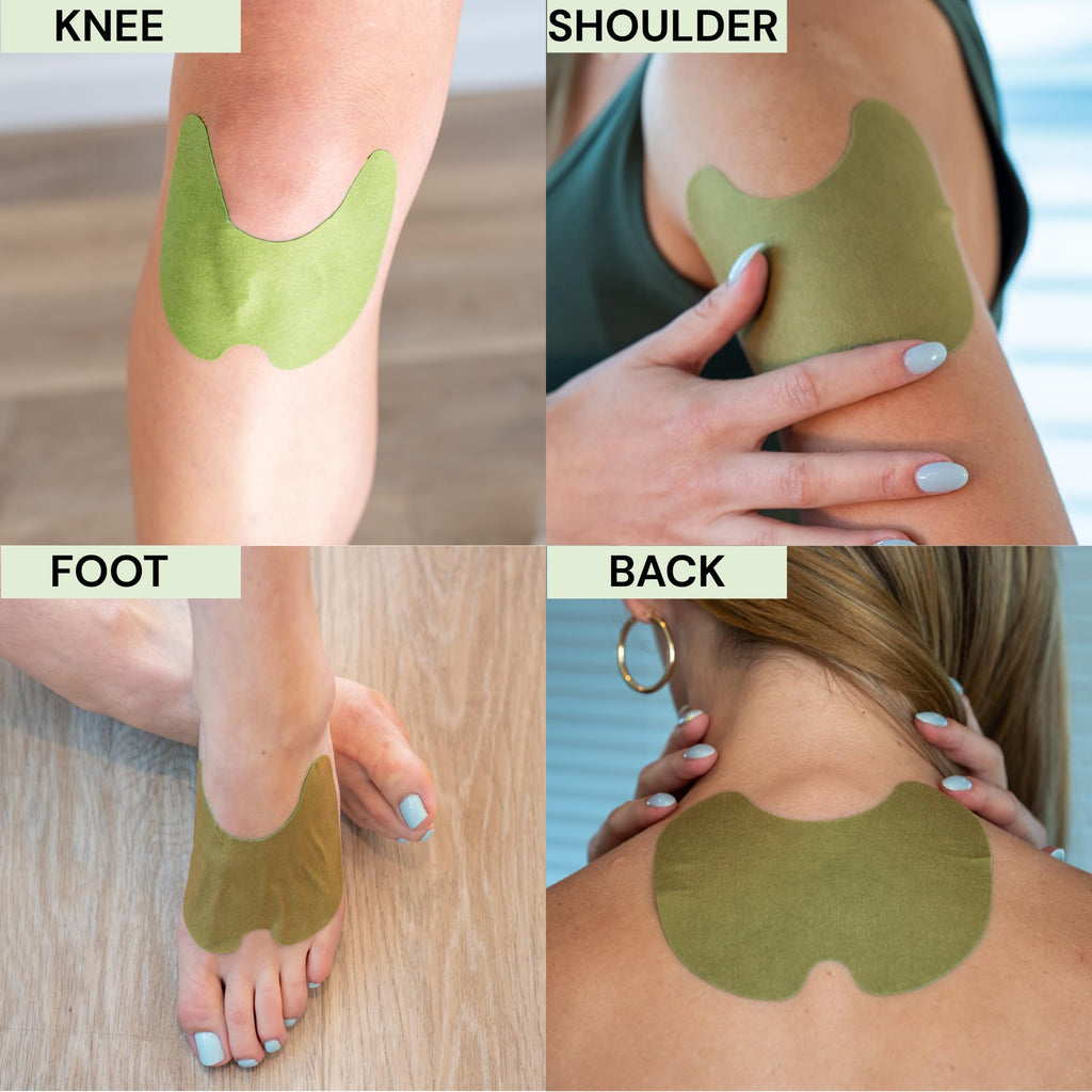 EezePatch® Herbal Knee Relief Patches (10 Count) – Natural Joint Support for Knee Discomfort, Mobility & Flexibility – Herbal Extracts for Soothing Relief – Easy-to-Apply Patches - Maple Wellness Supplements