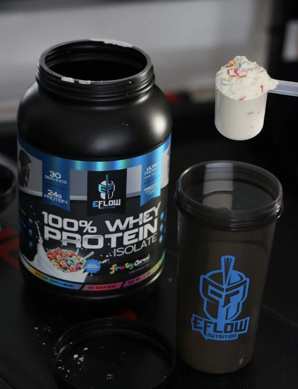 eFlow Nutrition 100% Whey Protein Isolate - Gluten & Lactose-Free Digestive Enzymes - TrustMedUSA