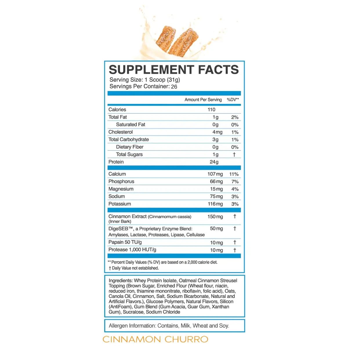 eFlow Nutrition 100% Whey Protein Isolate - Lactose-Free Digestive Enzymes Added - TrustMedUSA