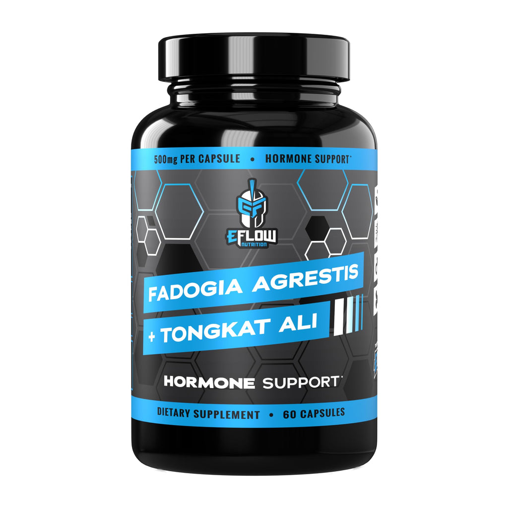 eFlow Nutrition Fadogia Agrestis + Tongkat Ali - [2-in-1] Natural Performance Supplement for Health and Wellness - Hormone, Energy, & Mood Support - Extract Powder (60 Capsules) - TrustMedUSA