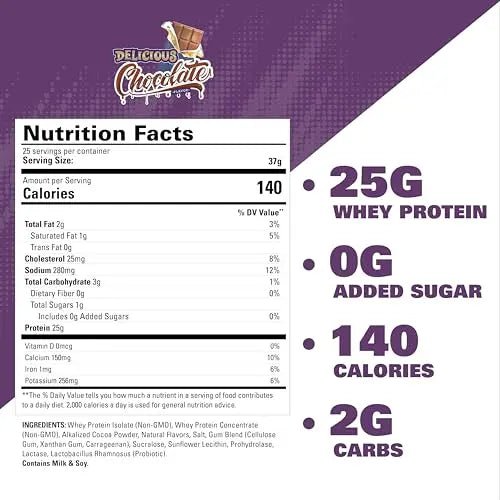 EHPlabs OxyWhey Whey Protein Isolate Powder - 25g of Whey Isolate Protein Powder - TrustMedUSA