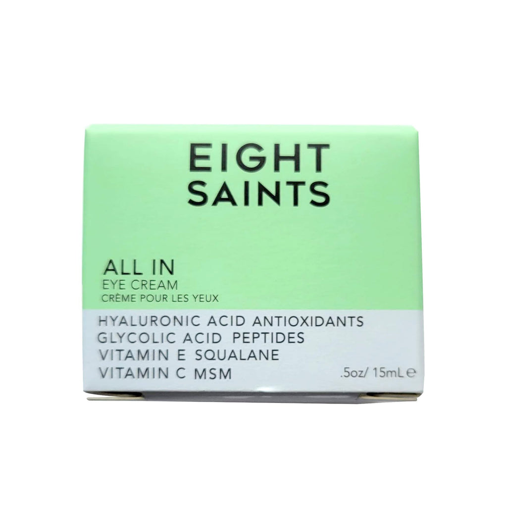Eight Saints Skin Care All In Eye Cream, Natural and Organic Anti Aging Under Eye Cream to Reduce Puffiness, Wrinkles, and Under Eye Bags, Dark Circles Under Eye Treatment, 0.5 Ounces - TrustMedUSA