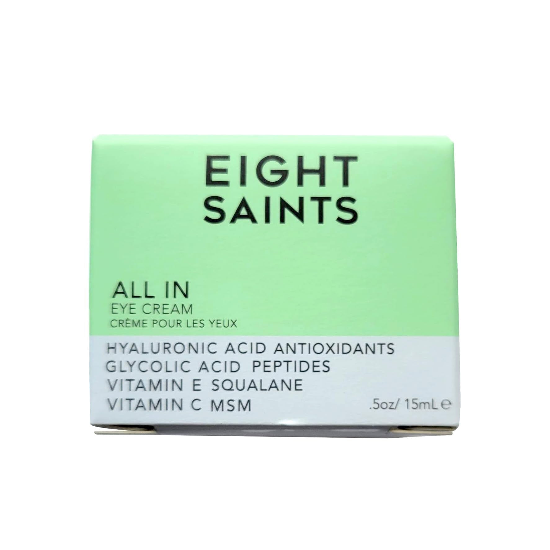 Eight Saints Skin Care All In Eye Cream, Natural and Organic Anti Aging Under Eye Cream to Reduce Puffiness, Wrinkles, and Under Eye Bags, Dark Circles Under Eye Treatment, 0.5 Ounces - TrustMedUSA
