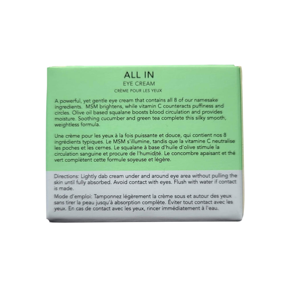 Eight Saints Skin Care All In Eye Cream, Natural and Organic Anti Aging Under Eye Cream to Reduce Puffiness, Wrinkles, and Under Eye Bags, Dark Circles Under Eye Treatment, 0.5 Ounces - TrustMedUSA