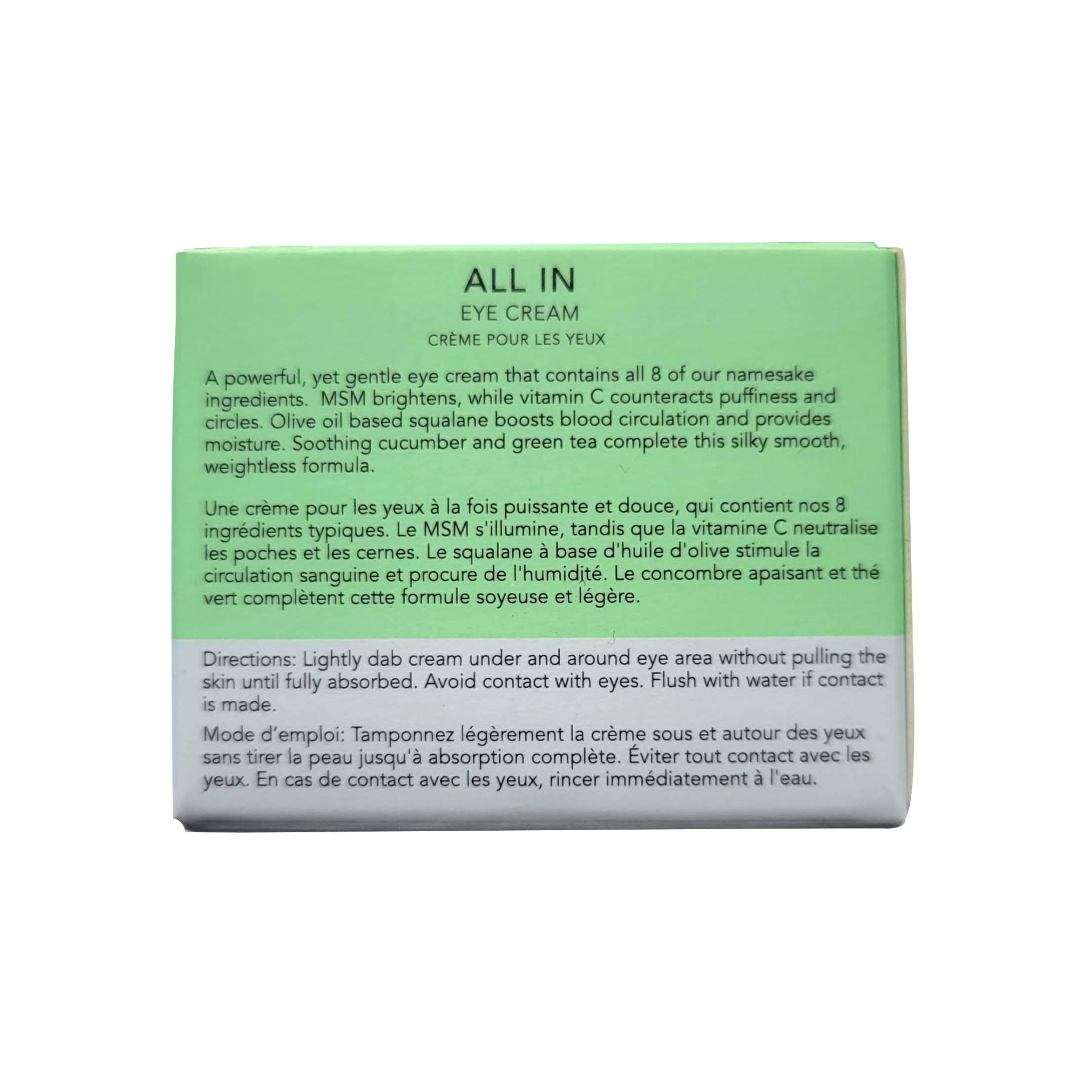 Eight Saints Skin Care All In Eye Cream, Natural and Organic Anti Aging Under Eye Cream to Reduce Puffiness, Wrinkles, and Under Eye Bags, Dark Circles Under Eye Treatment, 0.5 Ounces - TrustMedUSA