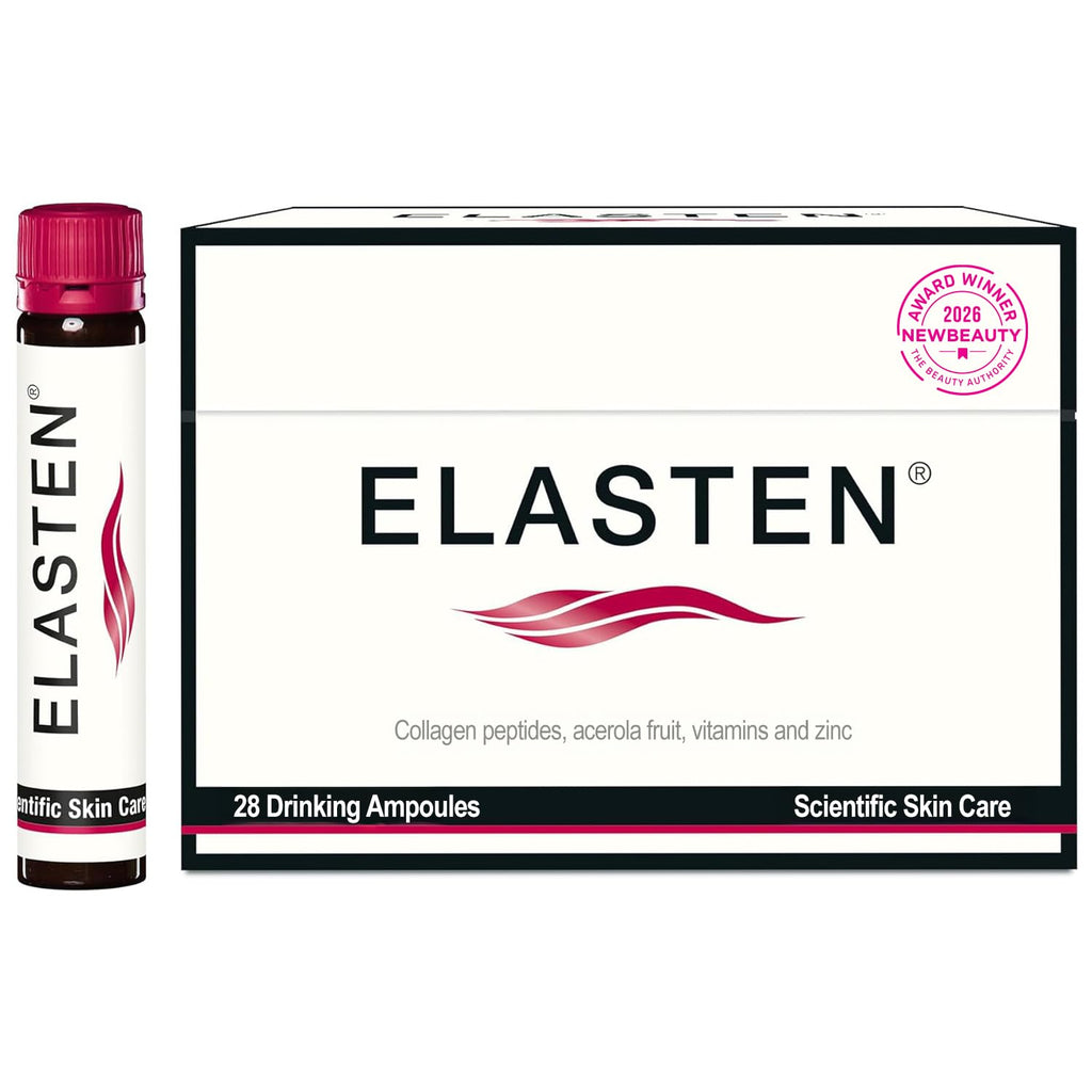 ELASTEN Clinically Tested Collagen Complex for Radiant Skin from Within – Reduces Fine Lines – Supports Healthy Connective Tissue – 28 Liquid Collagen Ampoules (0.85 fl oz / 25 ml Each) - Maple Wellness Supplements