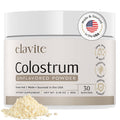 Elavite Bovine Colostrum Powder (Unflavored) Grass Fed Colostrum Supplement for Gut Health, Immune Support Healthy Hair, Skin & Nails - 30 Servings - TrustMedUSA