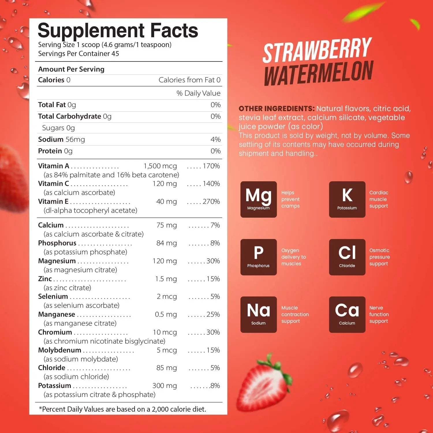 Electrolyte Powder - Refreshing Workout Recovery Electrolytes, Sugar Free, Gluten Free - TrustMedUSA