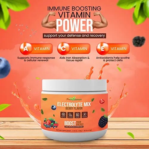 Electrolyte Powder - Refreshing Workout Recovery Electrolytes, Sugar Free, Gluten Free - TrustMedUSA