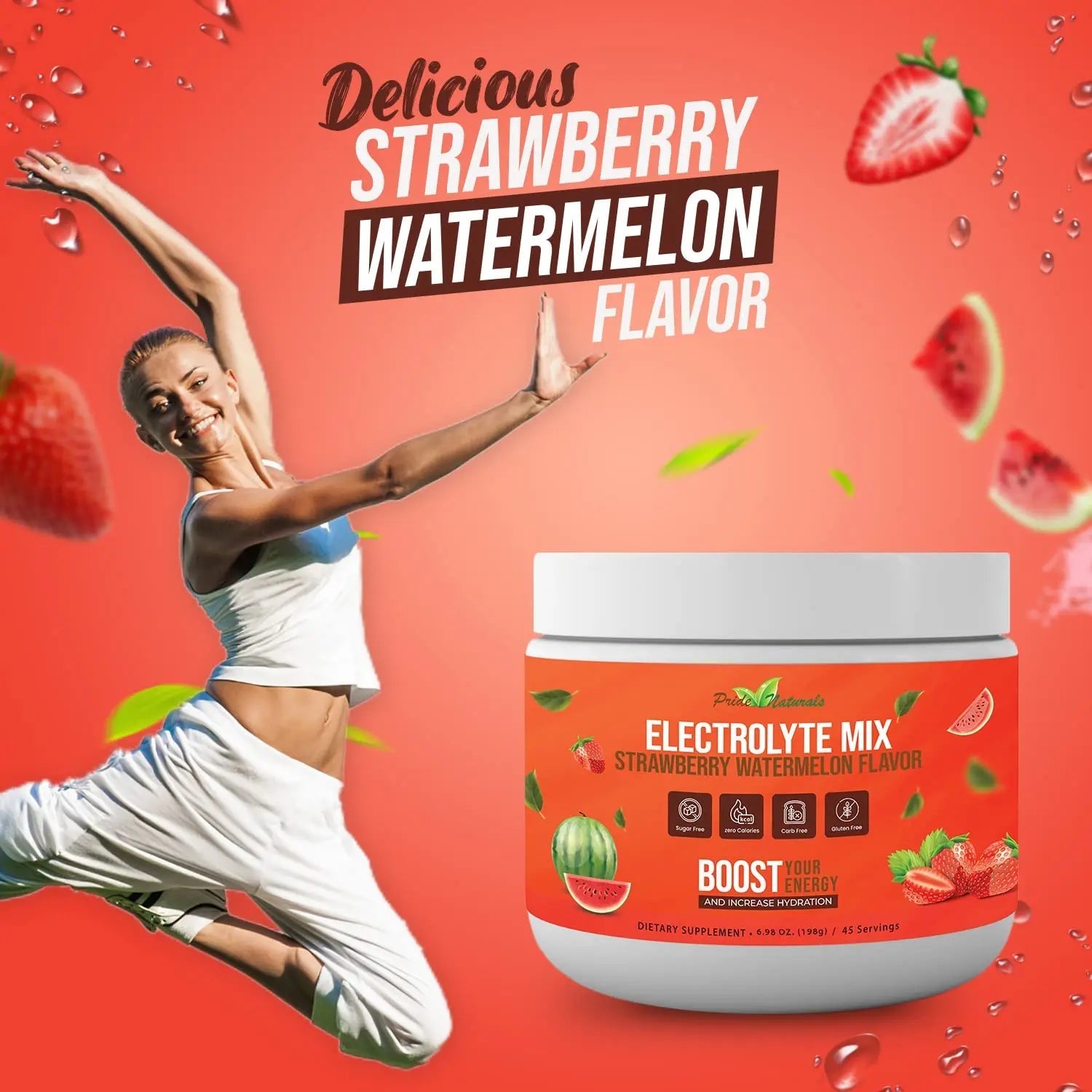 Electrolyte Powder - Refreshing Workout Recovery Electrolytes, Sugar Free, Gluten Free - TrustMedUSA