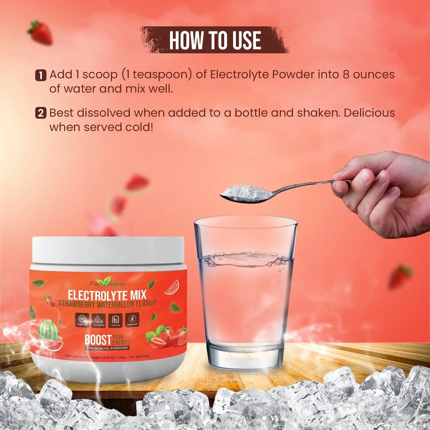 Electrolyte Powder - Refreshing Workout Recovery Electrolytes, Sugar Free, Gluten Free - TrustMedUSA