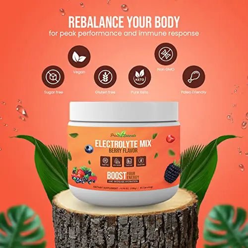 Electrolyte Powder - Refreshing Workout Recovery Electrolytes, Sugar Free, Gluten Free - TrustMedUSA