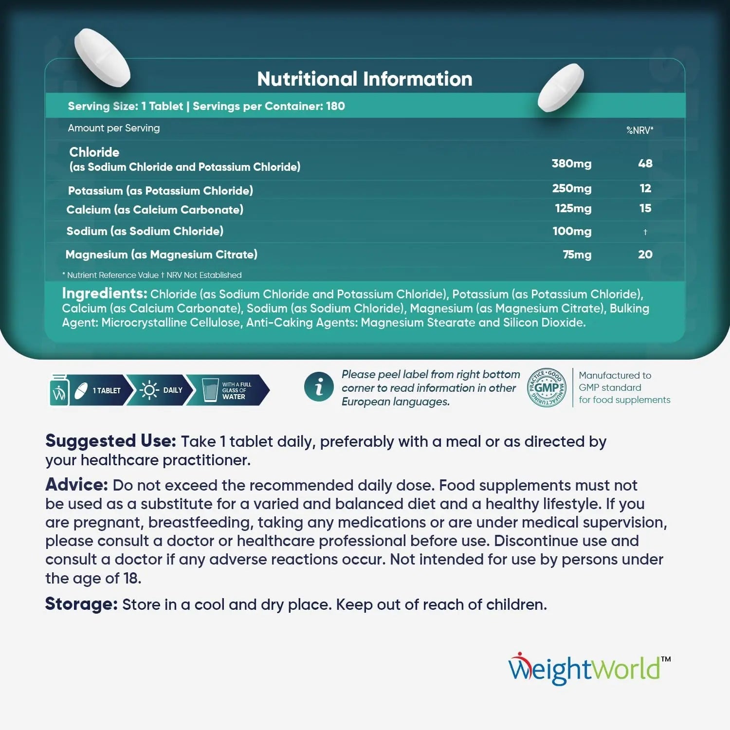 Electrolyte Tablets - 6 Months Supply - 180 Vegan Tablets with Sodium, Magnesium - TrustMedUSA