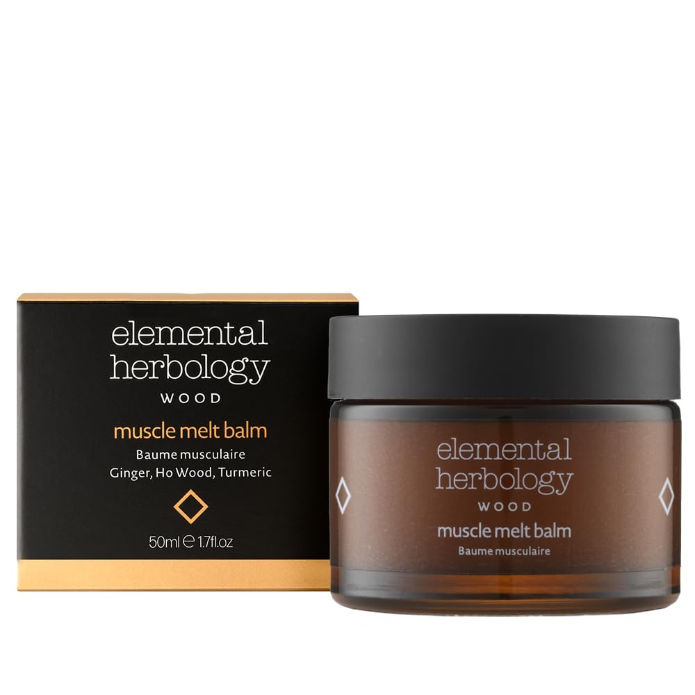 Elemental Herbology Muscle Melt Body Balm 1.7 fl oz – Warming with Ginger, Ho Wood & Turmeric – Comforting Botanical Treatment for Massage & Post-Activity Relaxation - TrustMedUSA