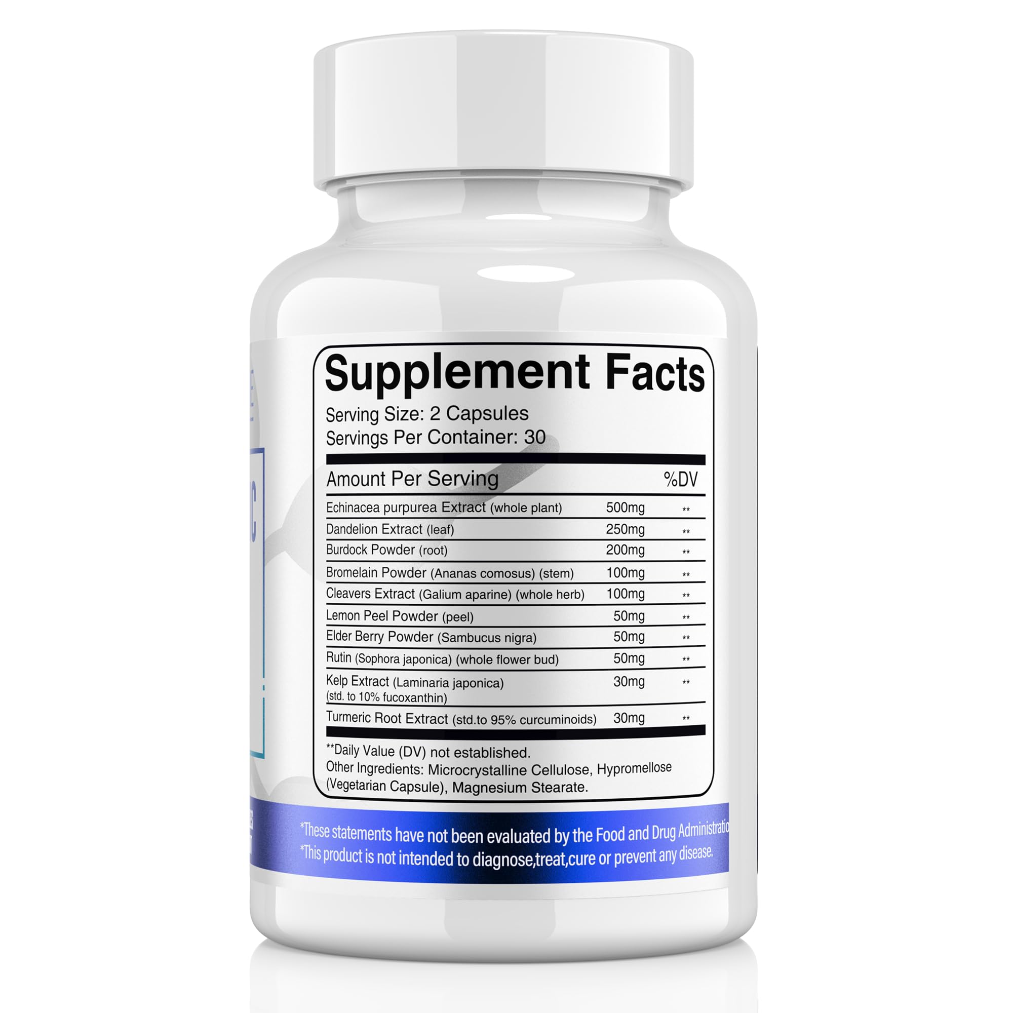 ELERULE Lymphatic Support Supplement, Lymphatic Drainage Supplements with with Dandelion, Burdock, Echinacea, Lemon & More, Lymph System Support for Men and Women – 60 Capsules - Maple Wellness Supplements