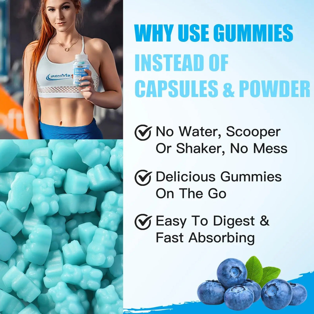 ElevateLife Creatine Monohydrate Gummies 5000mg for Men & Women, Chewables - TrustMedUSA