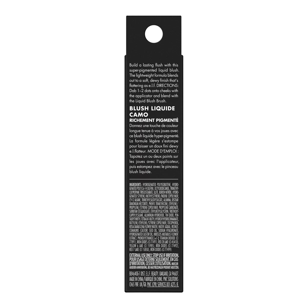 e.l.f. Camo Liquid Blush, Long-lasting Liquid Blush For High-pigment Color, Creates A Soft, Dewy Finish, Vegan & Cruelty-free, Cheeky Lychee - TrustMedUSA