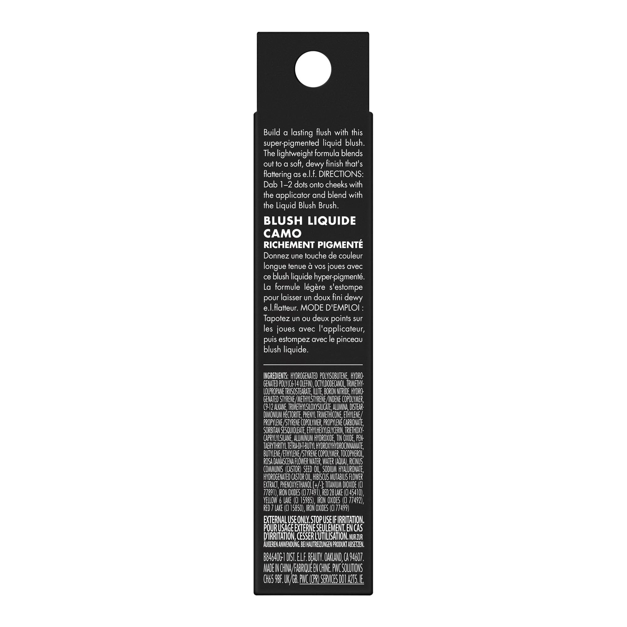 e.l.f. Camo Liquid Blush, Long-lasting Liquid Blush For High-pigment Color, Creates A Soft, Dewy Finish, Vegan & Cruelty-free, Cheeky Lychee - TrustMedUSA