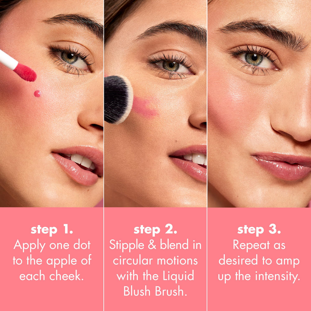 e.l.f. Camo Liquid Blush, Long-lasting Liquid Blush For High-pigment Color, Creates A Soft, Dewy Finish, Vegan & Cruelty-free, Cheeky Lychee - TrustMedUSA