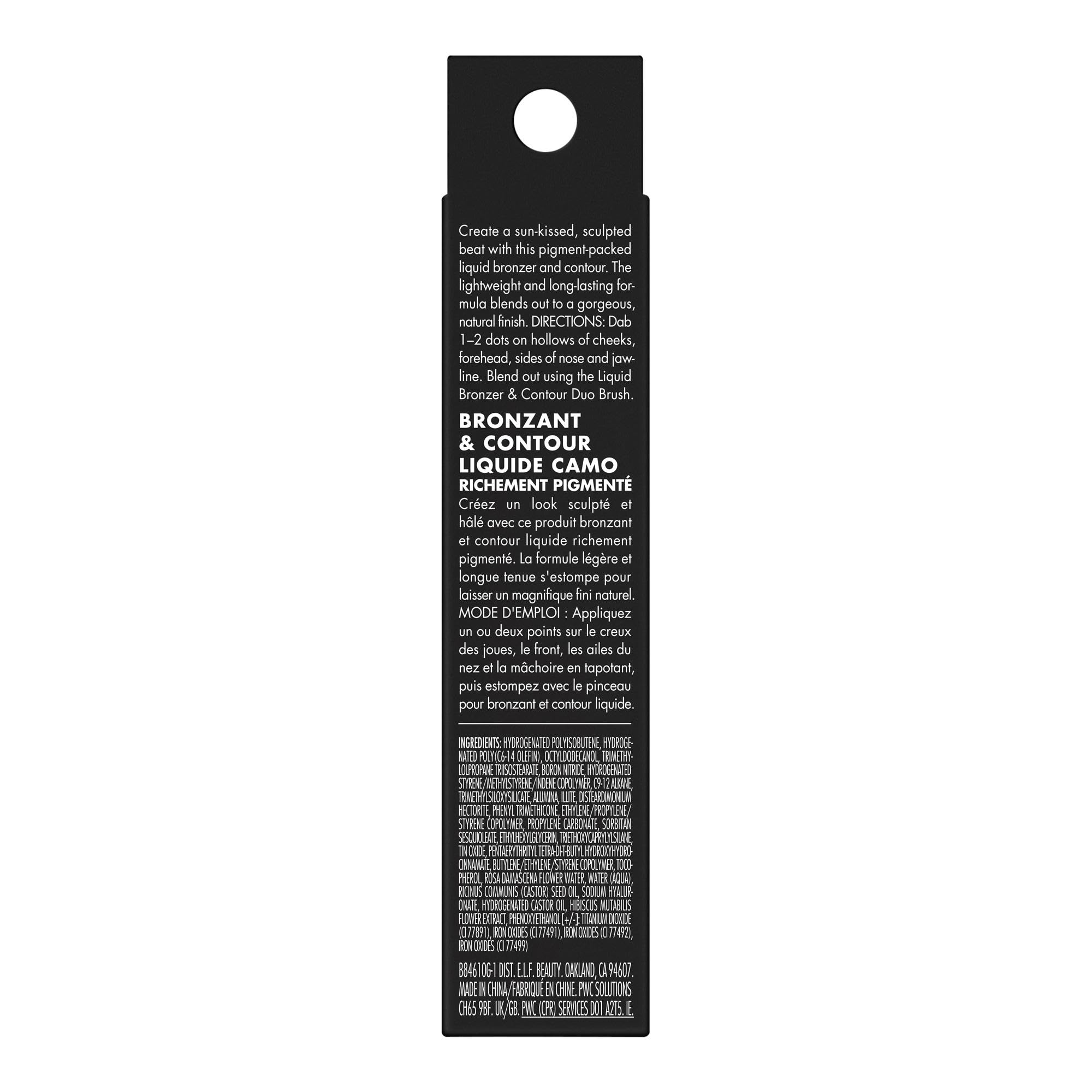 e.l.f. Camo Liquid Bronzer & Contour, Silky Highly Pigmented Formula, Creates a Long-Lasting Bronzed Glow & Natural Look, Vegan & Cruelty-Free, 2 Fair/Light - TrustMedUSA