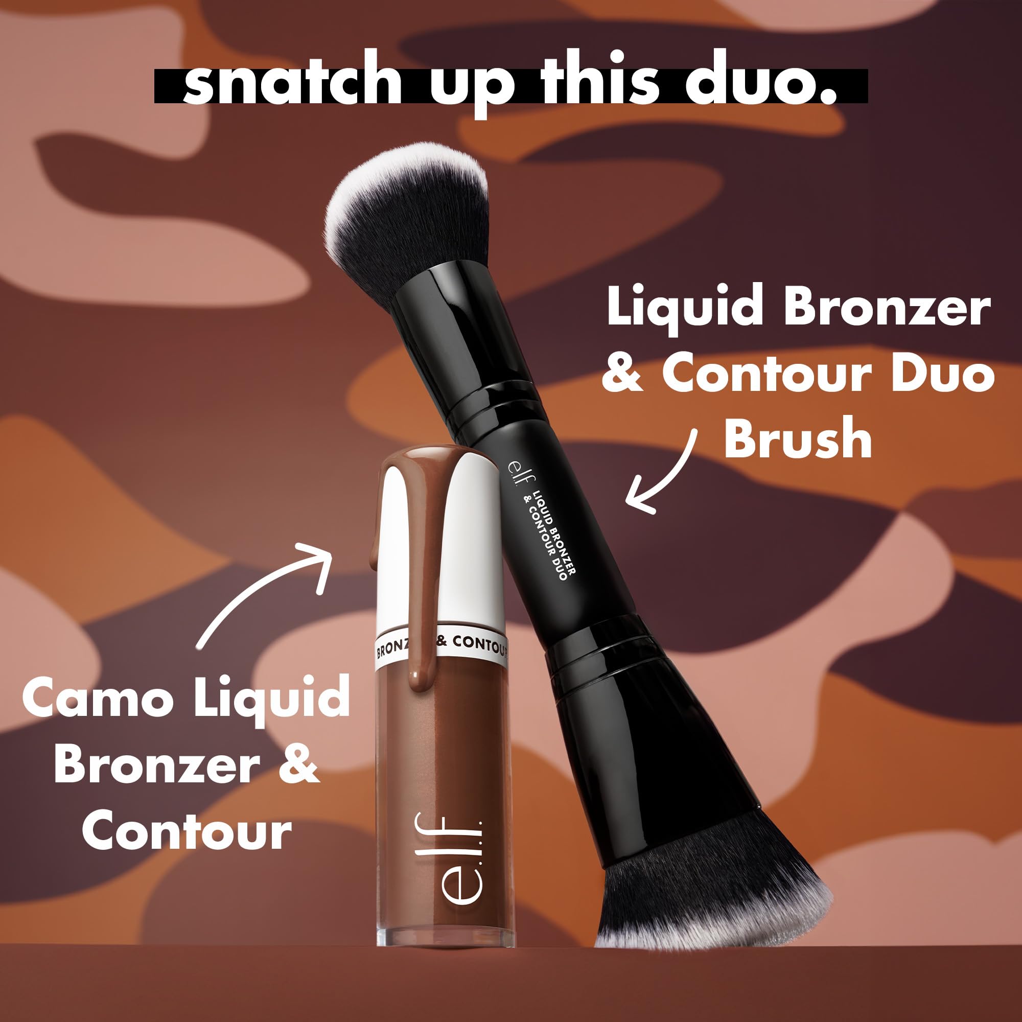 e.l.f. Camo Liquid Bronzer & Contour, Silky Highly Pigmented Formula, Creates a Long-Lasting Bronzed Glow & Natural Look, Vegan & Cruelty-Free, 2 Fair/Light - TrustMedUSA