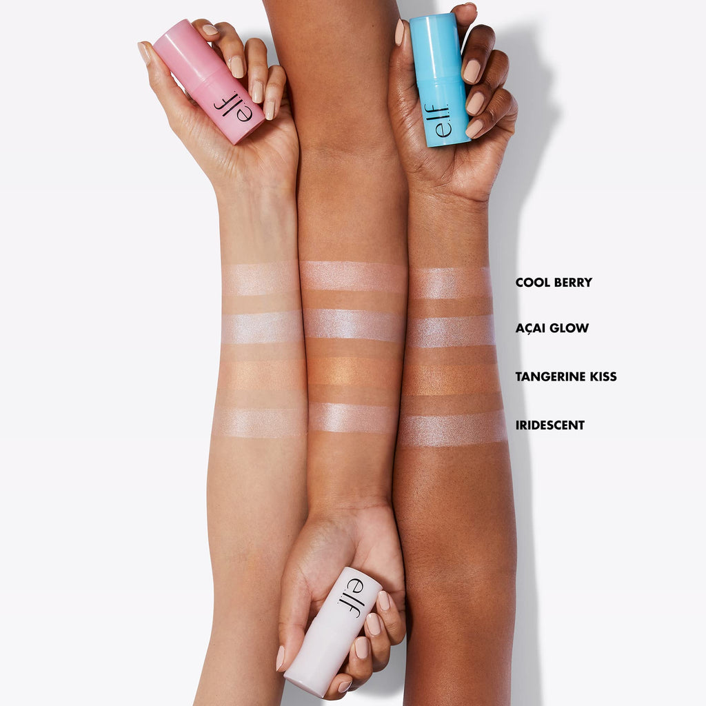 e.l.f. Daily Dew Stick, Cooling Highlighter Stick For Dewy Skin, Gives Your Complexion A Radiant Glow, Vegan & Cruelty-Free, Iridescent - TrustMedUSA