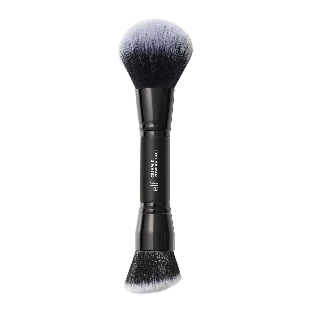 e.l.f. Dual-Ended Cream + Powder Brush, Two-in-One Makeup Brush For Creating A Gorgeous, Airbrushed-looking Complexion, Vegan & Cruelty-free - TrustMedUSA