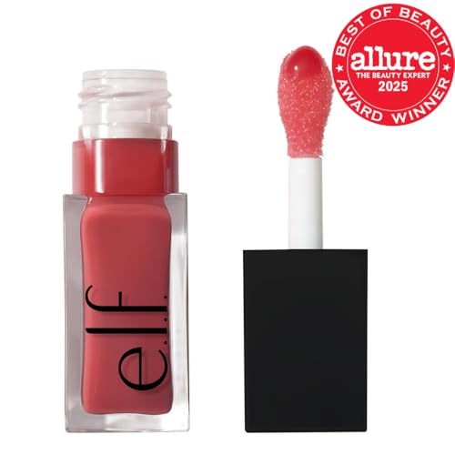 e.l.f. Glow Reviver Lip Oil, Nourishing Tinted Lip Oil For A High-shine Finish, Infused With Jojoba Oil, Vegan & Cruelty-free, Rose Envy - TrustMedUSA