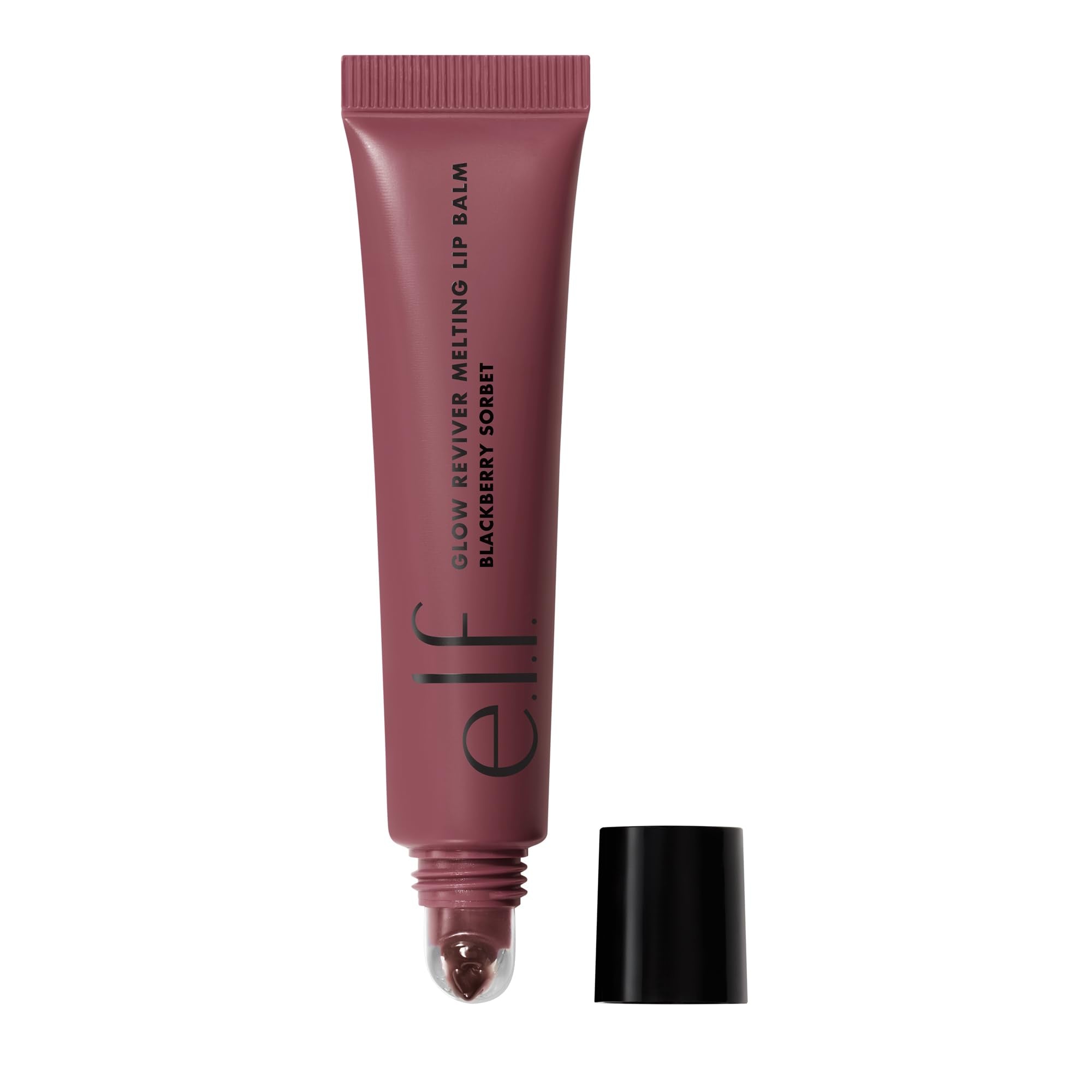 e.l.f. Glow Reviver Melting Lip Balm, Hydrating Tinted Lip Balm For A Glossy Finish & Soft, Supple Lips, Vegan & Cruelty-Free, Blackberry Sorbet - TrustMedUSA