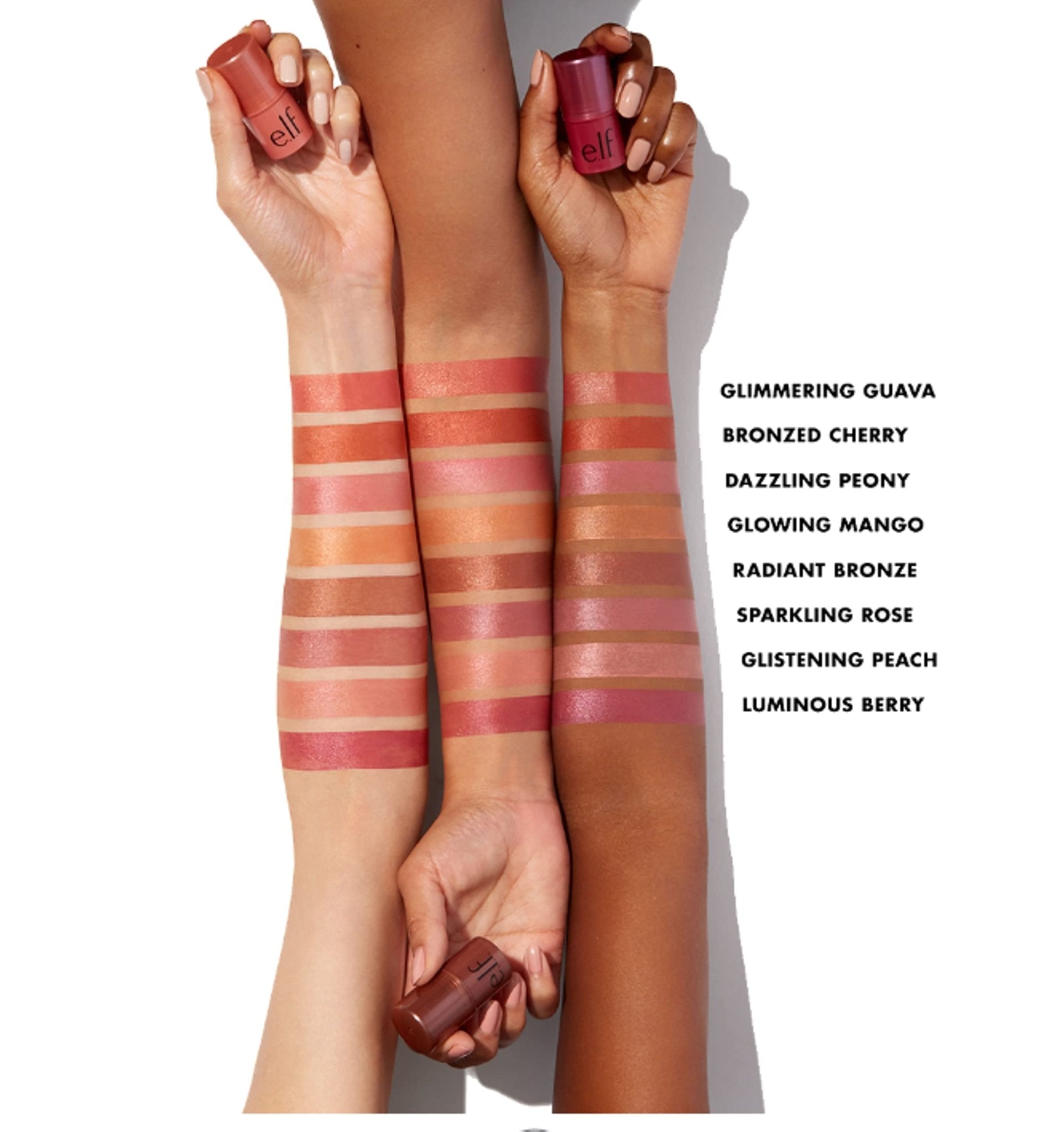 e.l.f., Monochromatic Multi Stick, Creamy, Lightweight, Versatile, Luxurious, Adds Shimmer, Easy To Use On The Go, Blends Effortlessly, Sparkling Rose, 0.17 Oz - TrustMedUSA