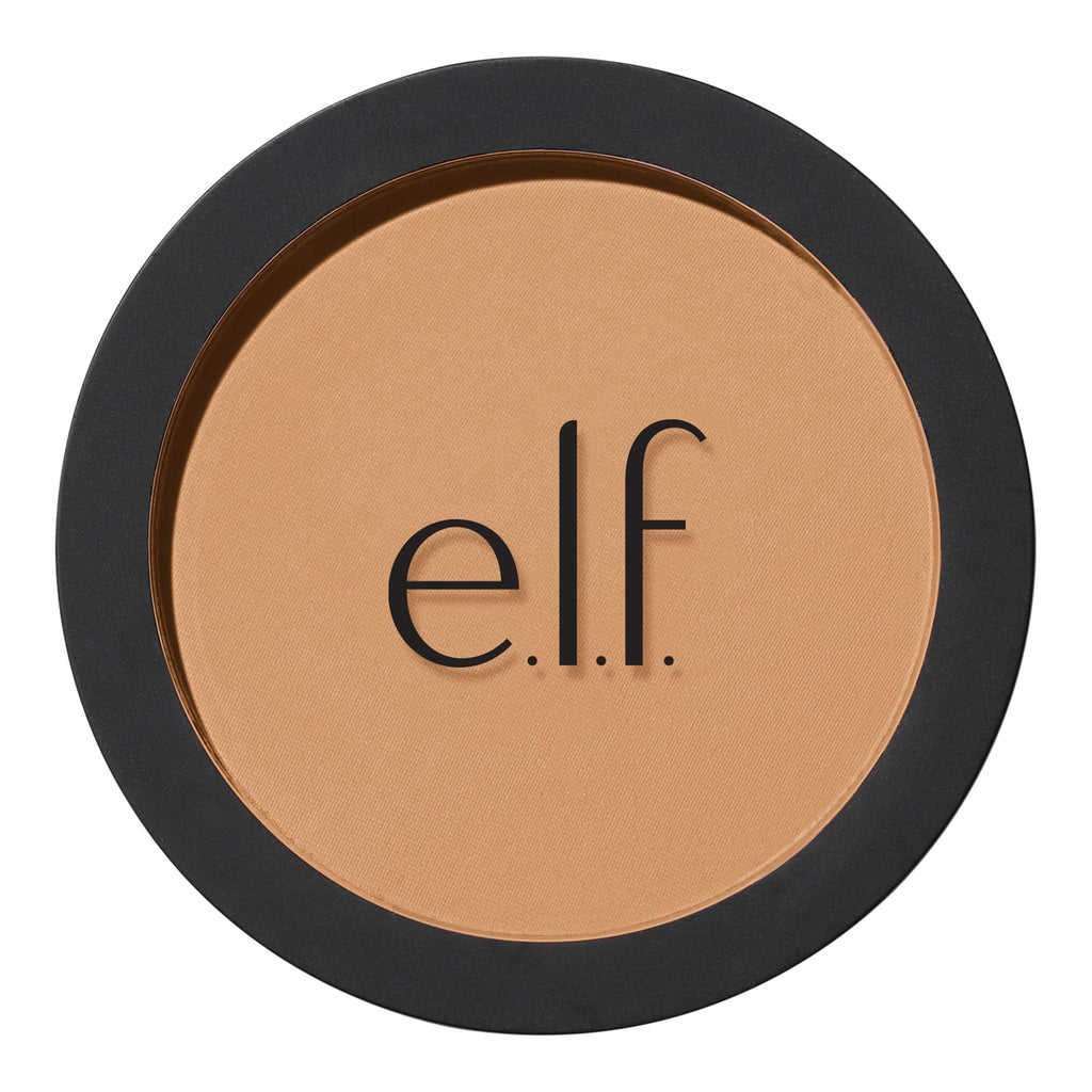 e.l.f. Primer-infused Bronzer, Long-Wear, Matte, Bold, Lightweight, Blends Easily, Contours Cheeks, Forever Sun Kissed, All-Day Wear, 0.35 Oz - TrustMedUSA
