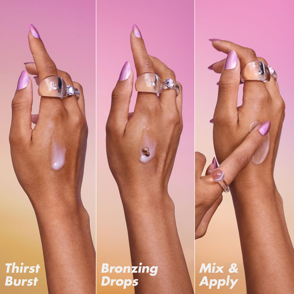 e.l.f. SKIN The Hottest Drops Duo, Holy Hydration! Thirst Burst & Bronzing Skincare Set, For A Dewy, Sun-Kissed Look, Vegan & Cruelty-Free - TrustMedUSA