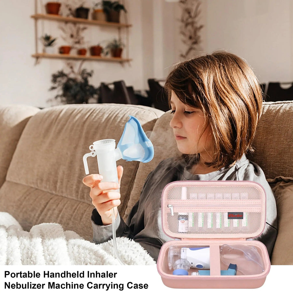 Elonbo Carrying Case Compatible with Portable Handheld Inhaler Nebulizer Machine - TrustMedUSA