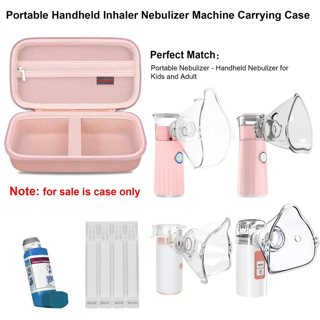 Elonbo Carrying Case Compatible with Portable Handheld Inhaler Nebulizer Machine - TrustMedUSA