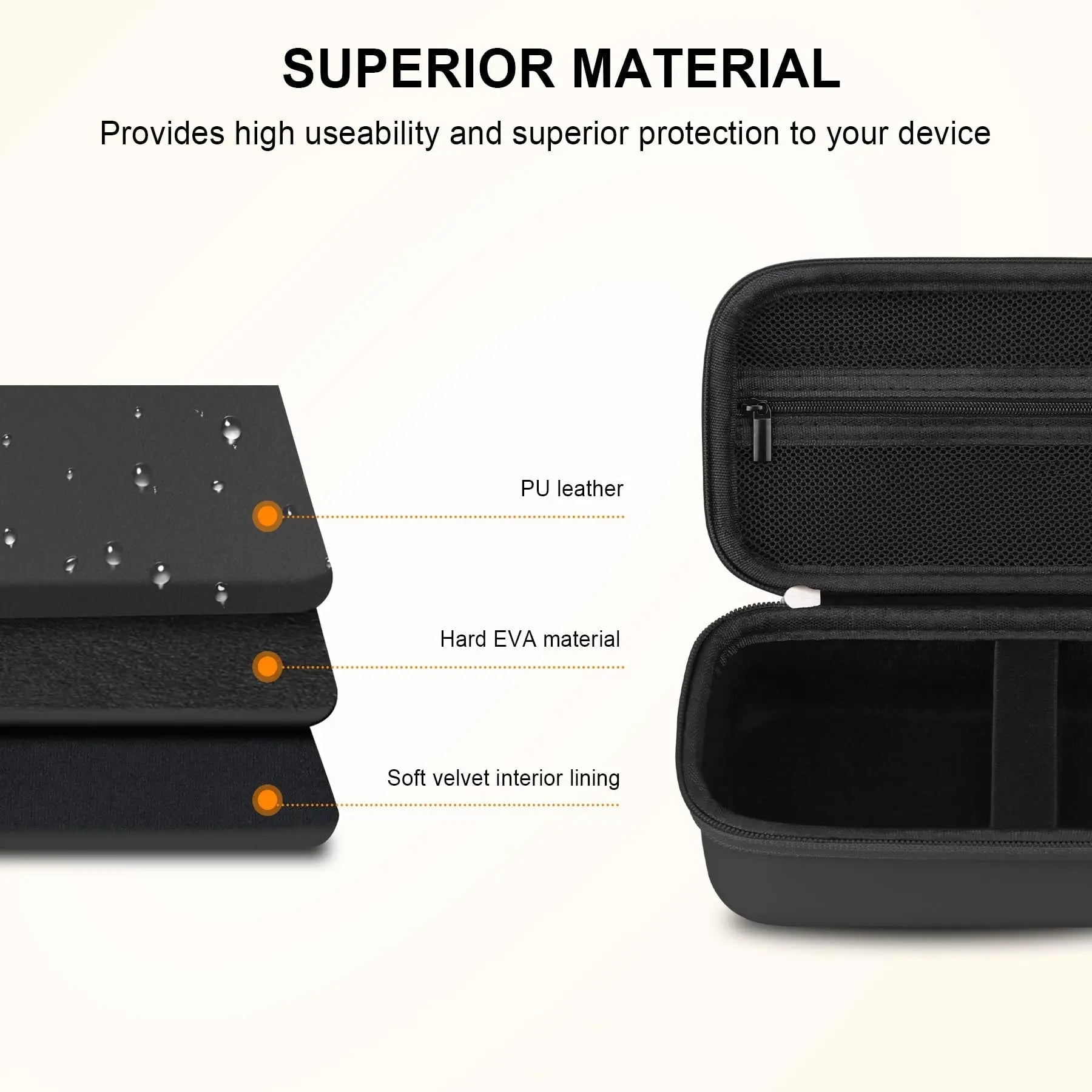 Elonbo Carrying Case for Portable Handheld Inhaler Nebulizer Machine for Adults and Kids - TrustMedUSA