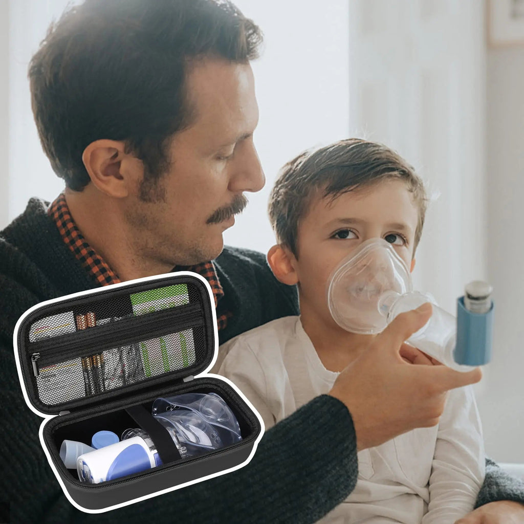 Elonbo Carrying Case for Portable Handheld Inhaler Nebulizer Machine for Adults and Kids - TrustMedUSA