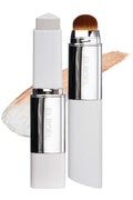 ELROEL Blanc Cover Cream Stick V White - Korean Color-Changing Foundation Stick with Volufiline - Medium to Full Coverage Dewy Finish Base Makeup - Dual-Ended with Detachable Brush (202 Natural) - TrustMedUSA