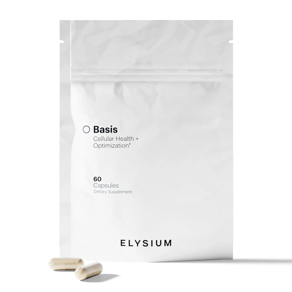 ELYSIUM Basis NAD Plus Supplement 30 Servings - with Nicotinamide Riboside 250mg and Pterostilbene 50mg - Healthy Aging Supplement & Cellular Energy - TrustMedUSA