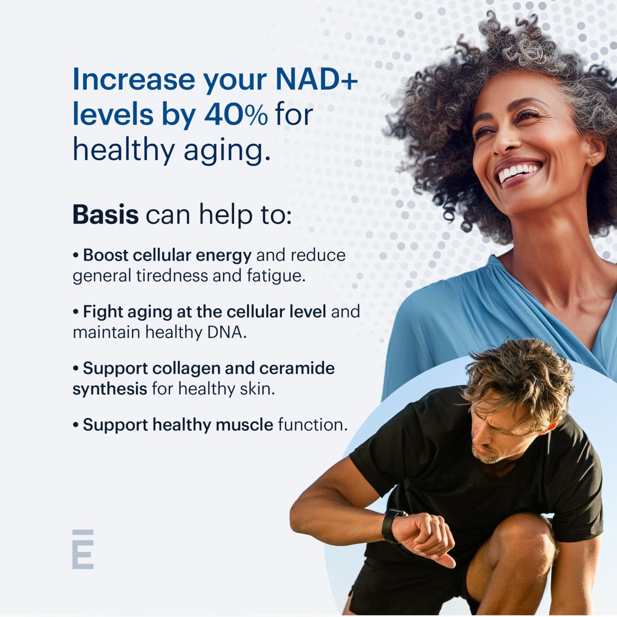 ELYSIUM Basis NAD Plus Supplement 30 Servings - with Nicotinamide Riboside 250mg and Pterostilbene 50mg - Healthy Aging Supplement & Cellular Energy - Maple Wellness Supplements
