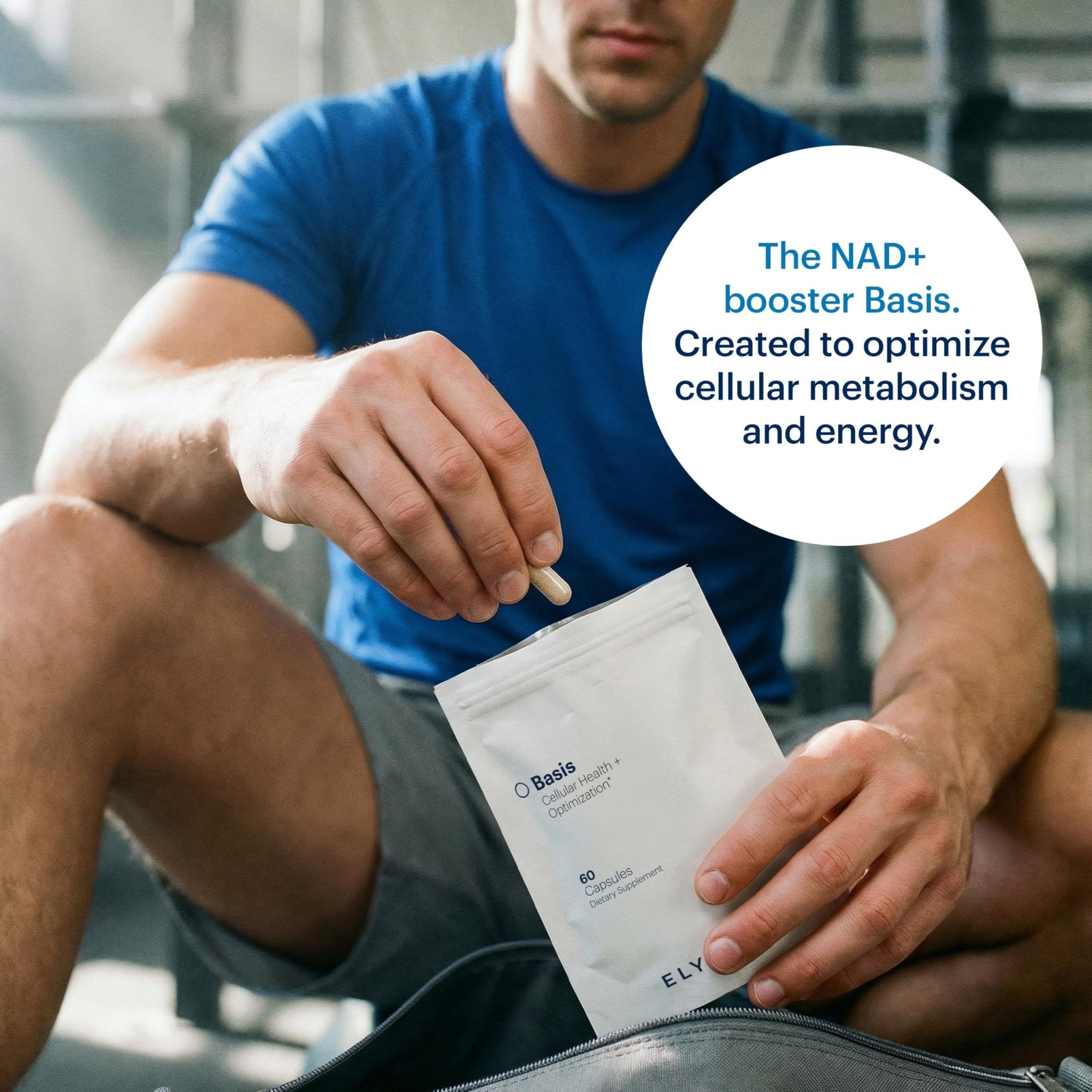 ELYSIUM Basis NAD Plus Supplement 30 Servings - with Nicotinamide Riboside 250mg and Pterostilbene 50mg - Healthy Aging Supplement & Cellular Energy - Maple Wellness Supplements